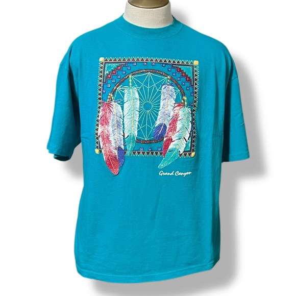 Vintage 90s Dream Catcher Native American Grand Canyon T Shirt Soffe Men's  XL - Picture 1 of 14
